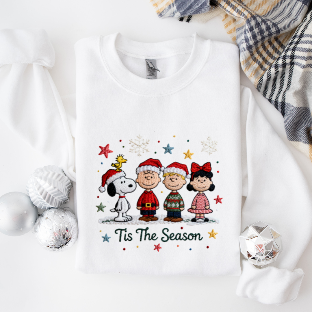 Faux Embroidery Charlie Brown Tees/Crewnecks