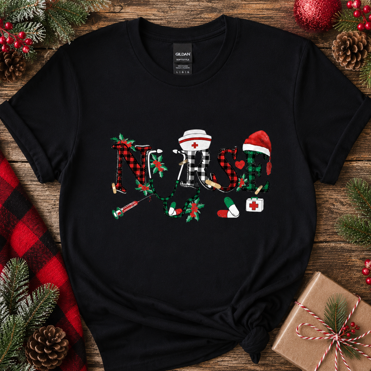 Nurse Christmas Softstyle Tees