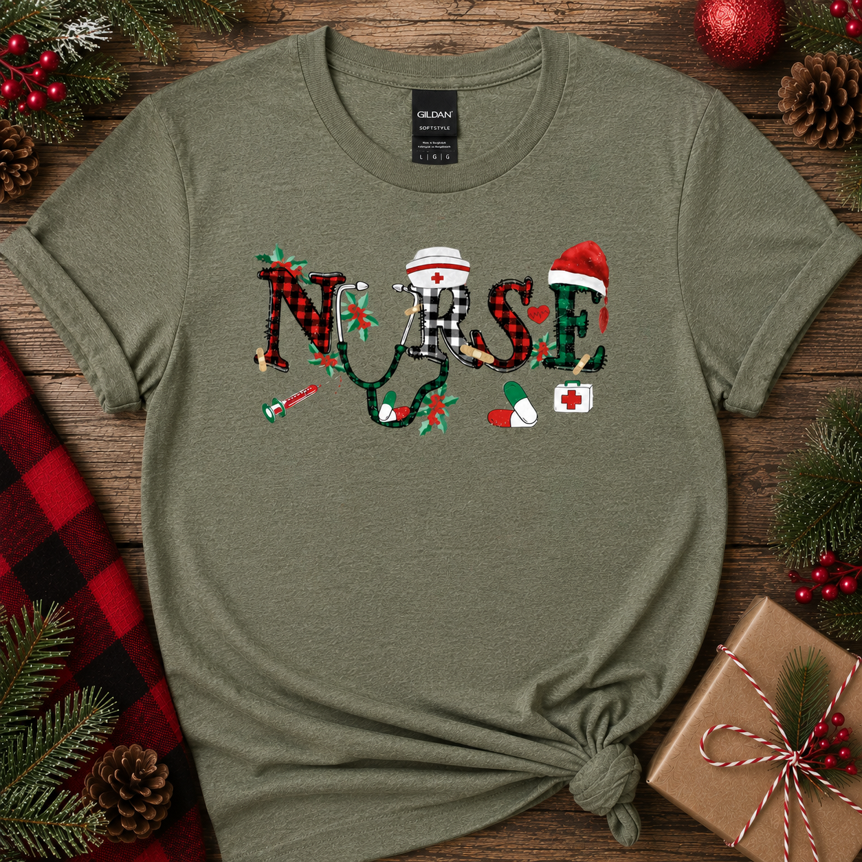 Nurse Christmas Softstyle Tees