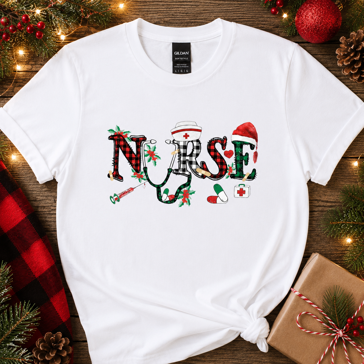 Nurse Christmas Softstyle Tees