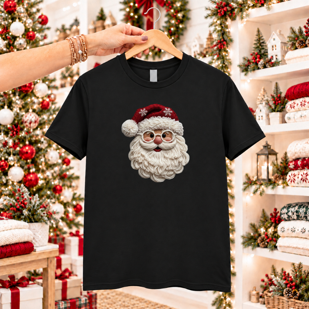 Faux Yarn Red Santa