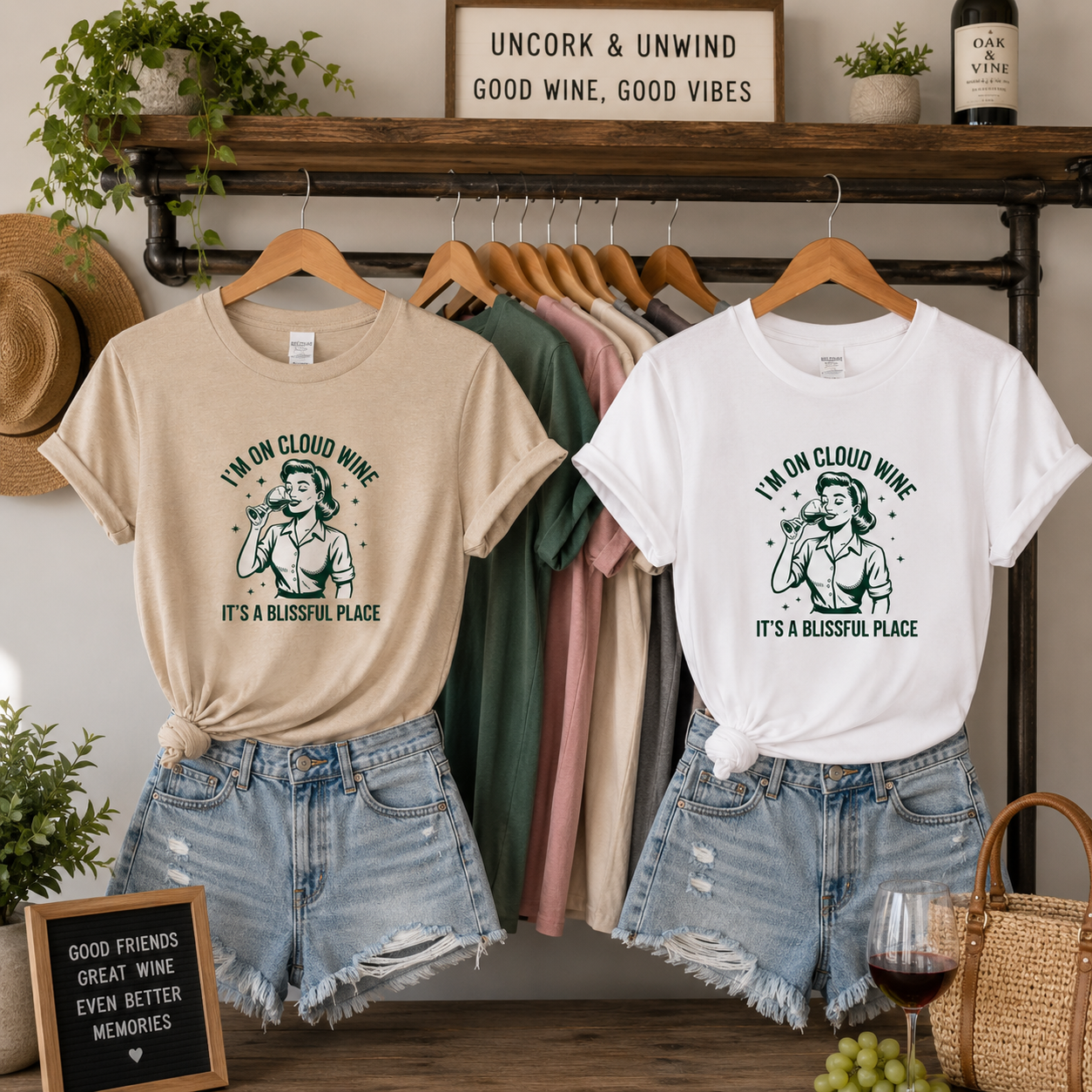 Cloud Wine Tees/Crewnecks/Hoodies