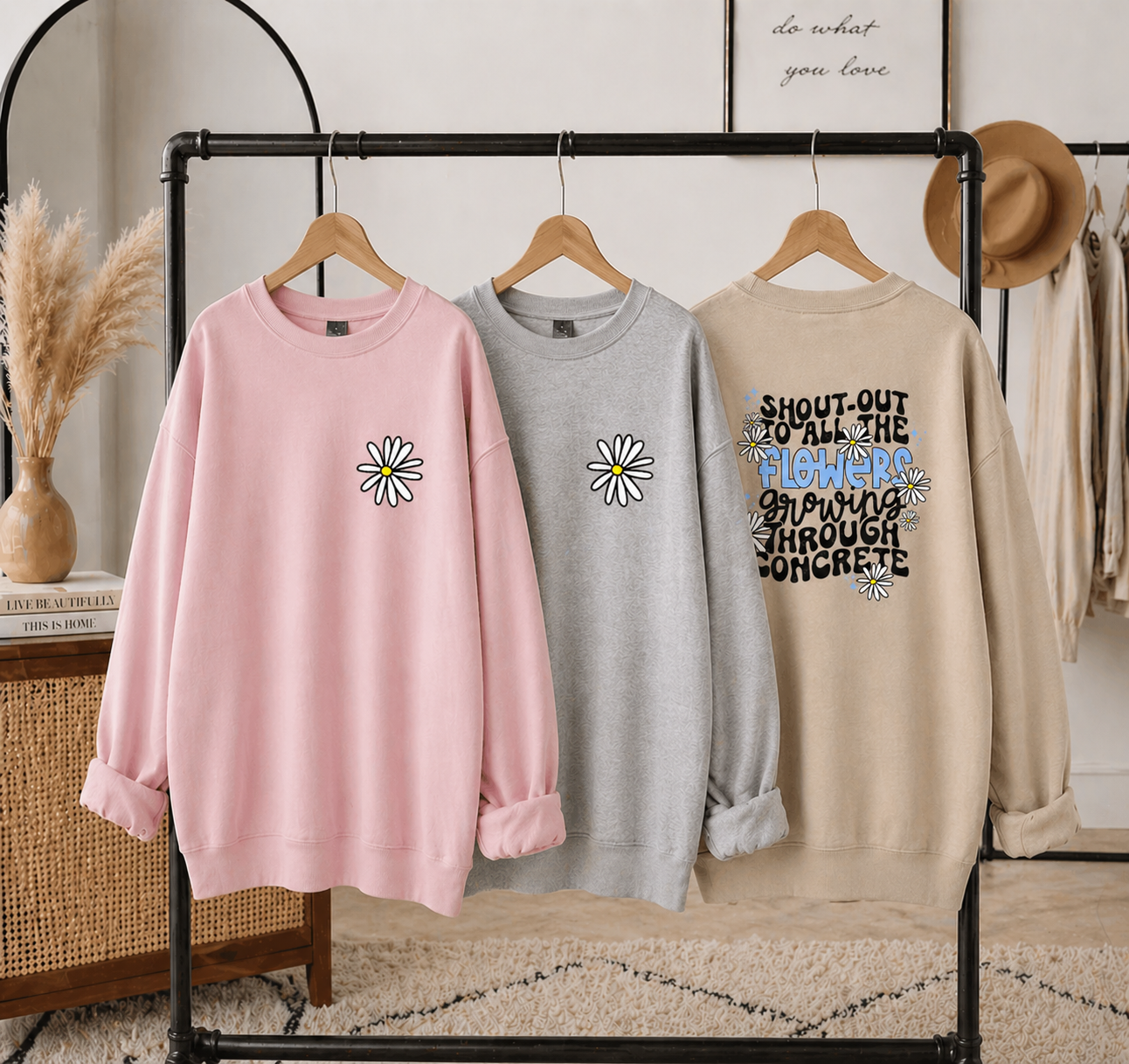Shout Out To The Flowers Crewnecks/Hoodies