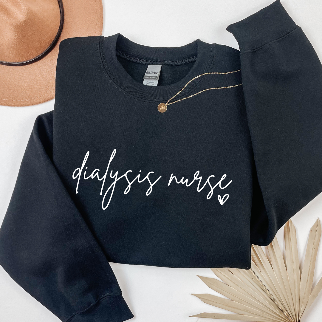 Health Care Script Crewneck Sweatshirts