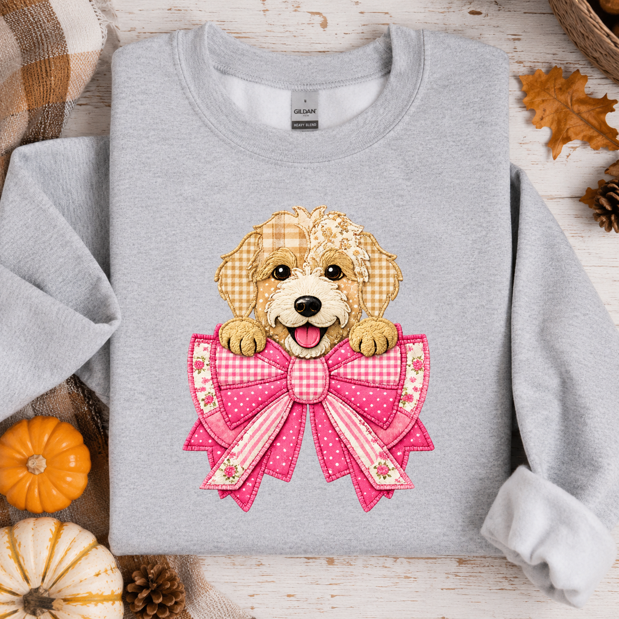 Faux Patchwork Doodle Tees/Crewnecks/Hoodies