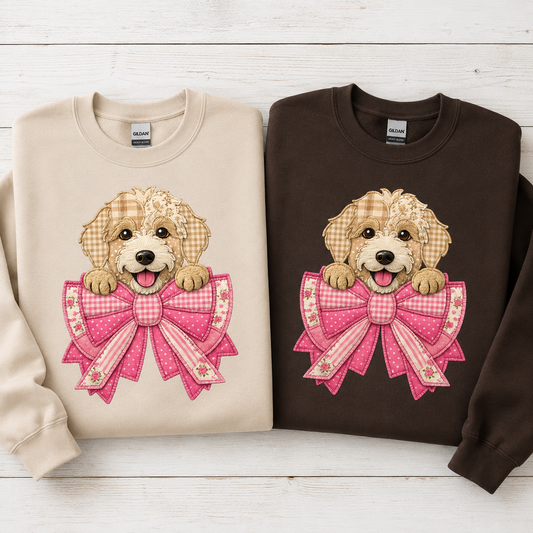 Faux Patchwork Doodle Tees/Crewnecks/Hoodies