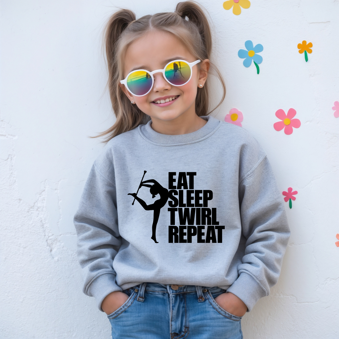 Eat Sleep Twirl Repeat Tees/Crewnecks/Hoodies