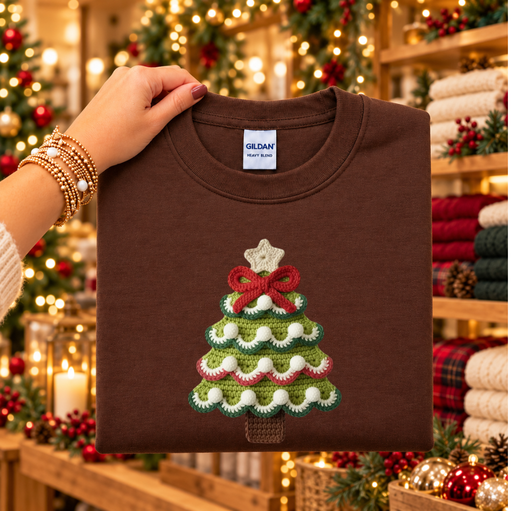 Faux Yarn Christmas Tree