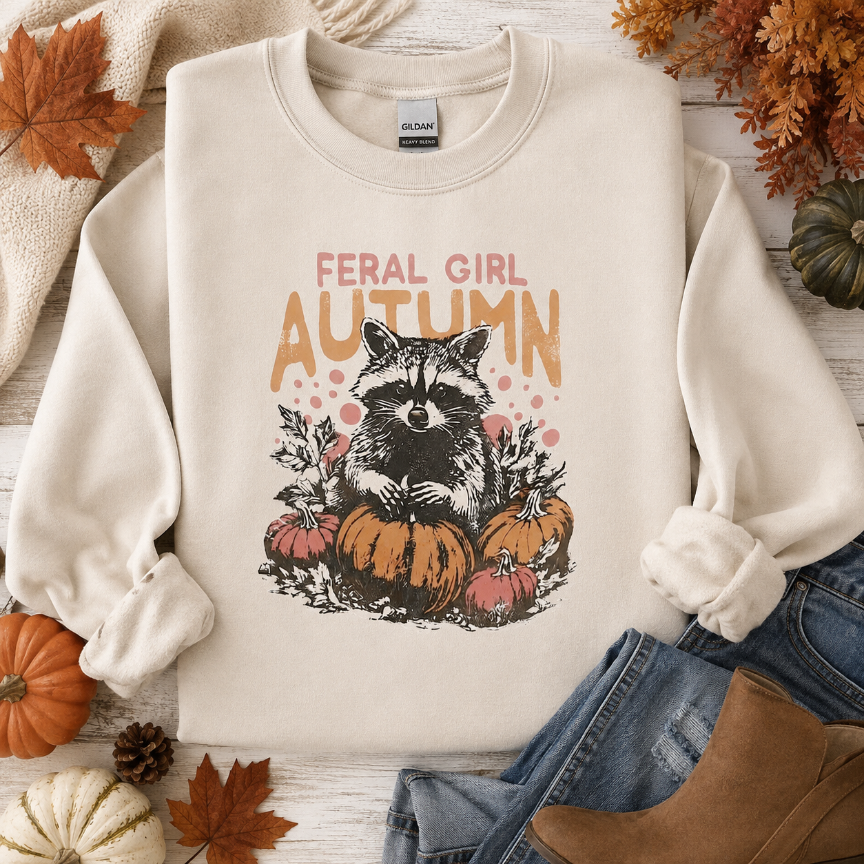 Feral Girl Autumn Crewnecks