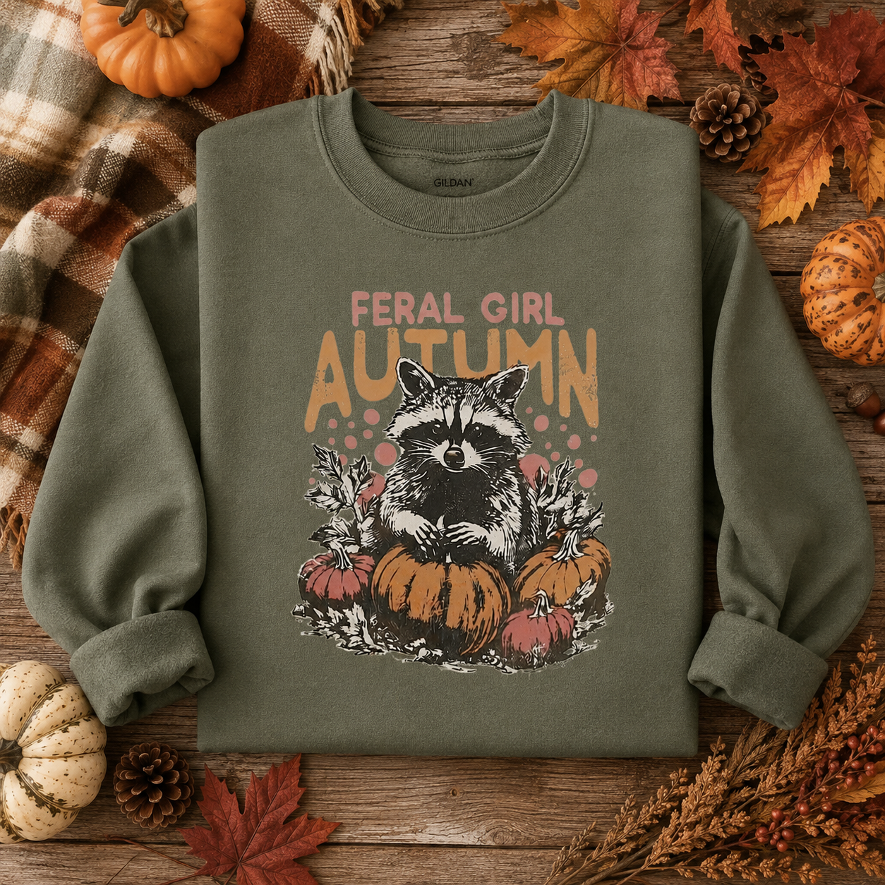Feral Girl Autumn Crewnecks