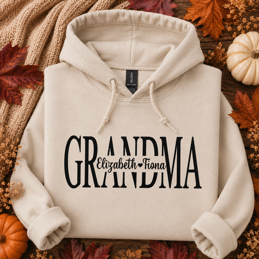 Mom - Grandma - Nana, etc. Personalized Hoodies