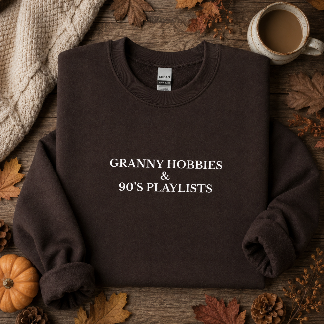 Granny Hobbies & 90s Playlists Tees/Crewnecks/Hoodies