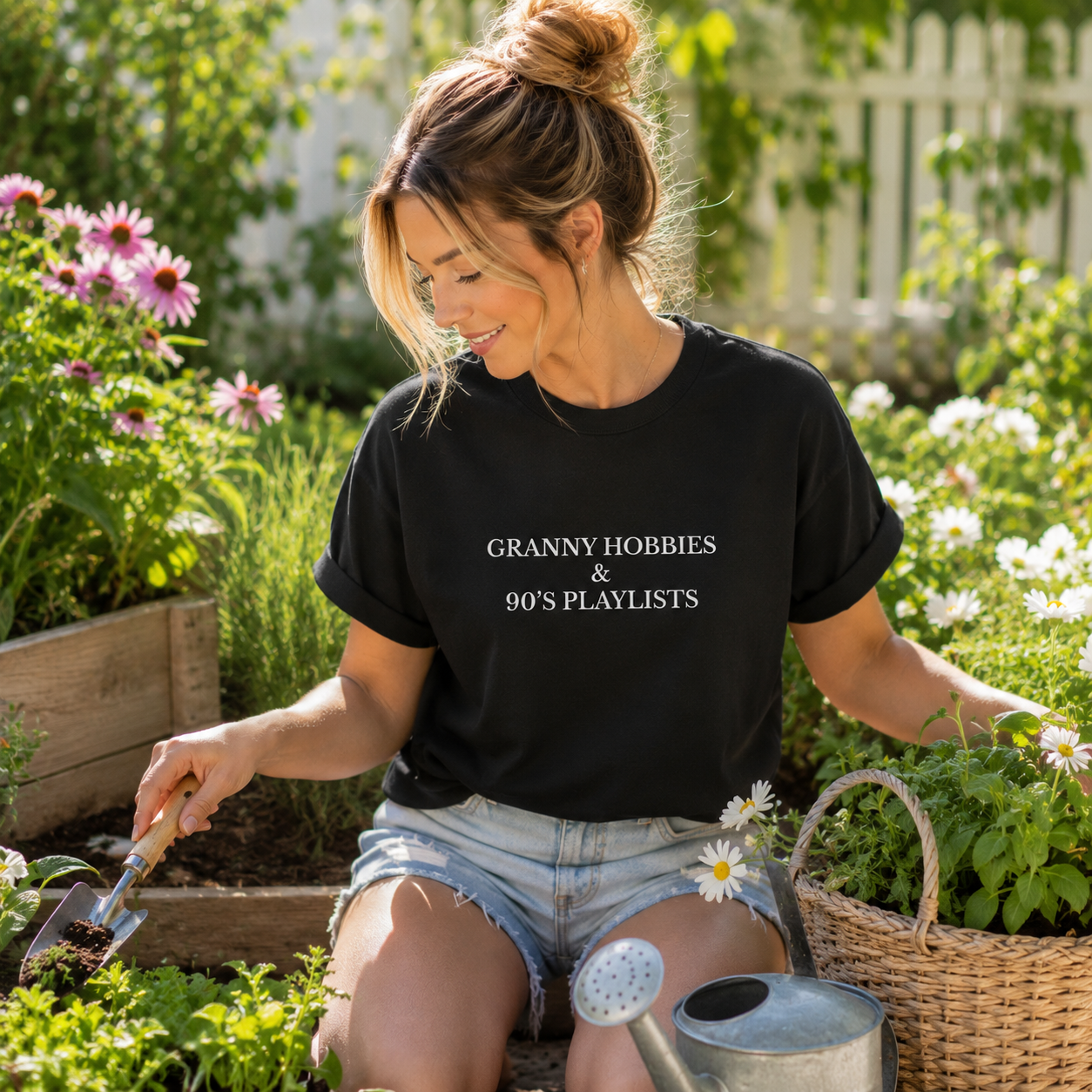 Granny Hobbies & 90s Playlists Tees/Crewnecks/Hoodies