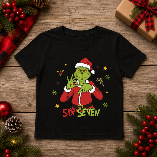 Grinch 6 7 Christmas Kids Tees and Crewnecks