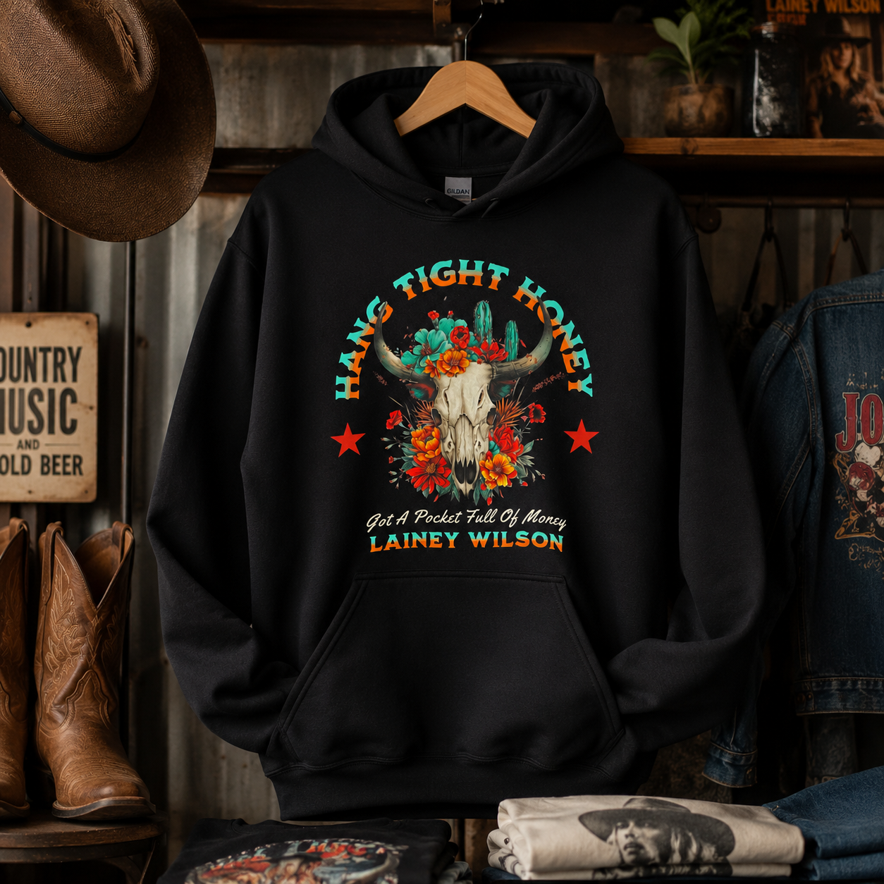 Lainey Hang Tight Honey Tees/Crewnecks/Hoodies