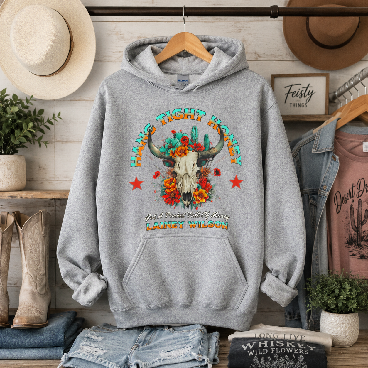 Lainey Hang Tight Honey Tees/Crewnecks/Hoodies