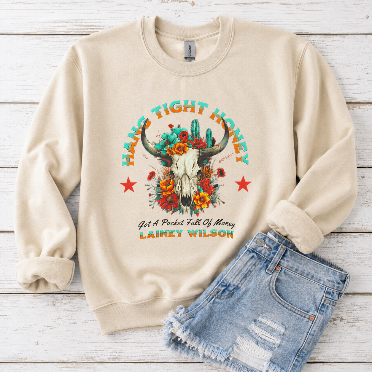 Lainey Hang Tight Honey Tees/Crewnecks/Hoodies