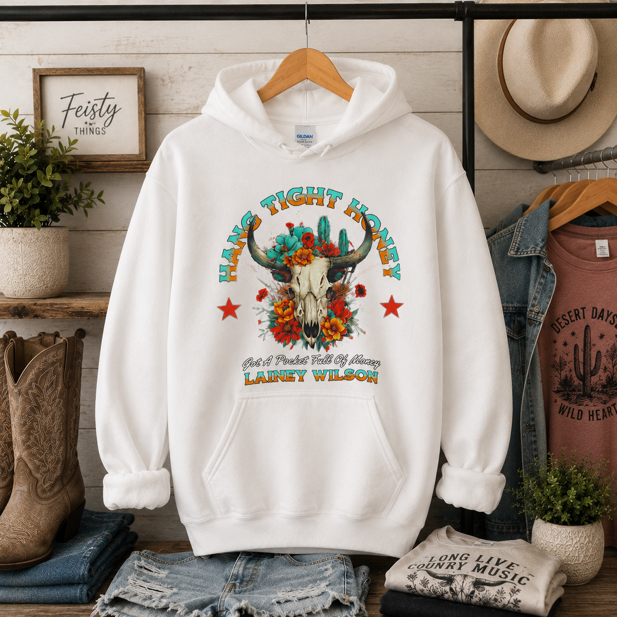 Lainey Hang Tight Honey Tees/Crewnecks/Hoodies