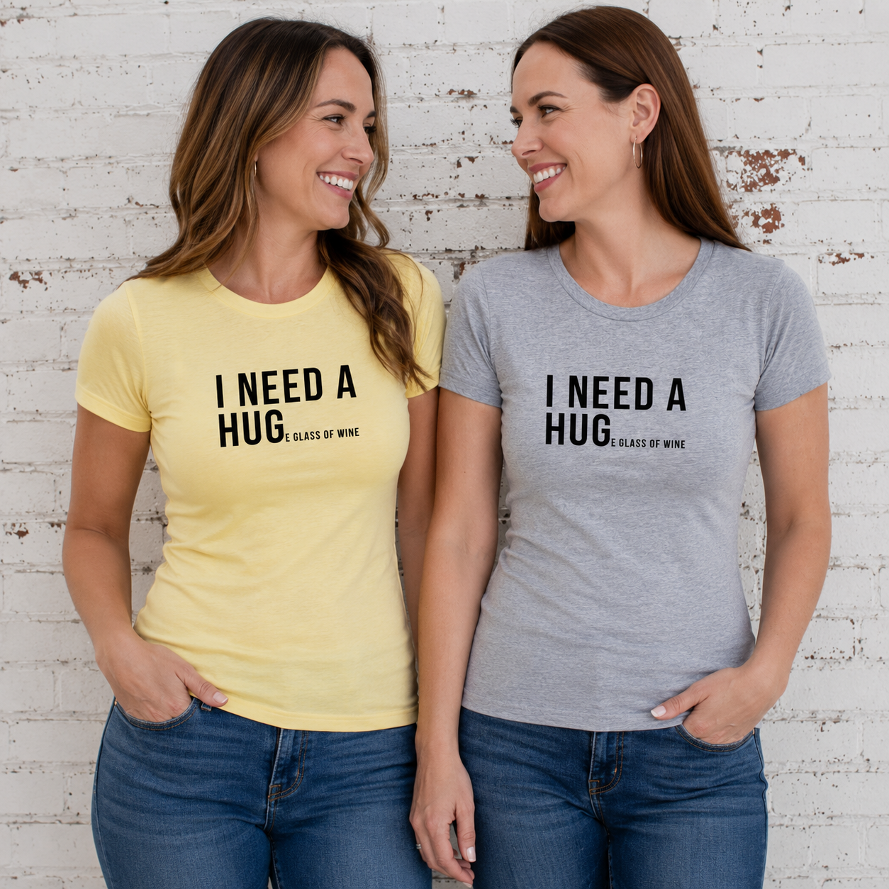 I Need a Huge Glass of Wine Ideal Fit Tees