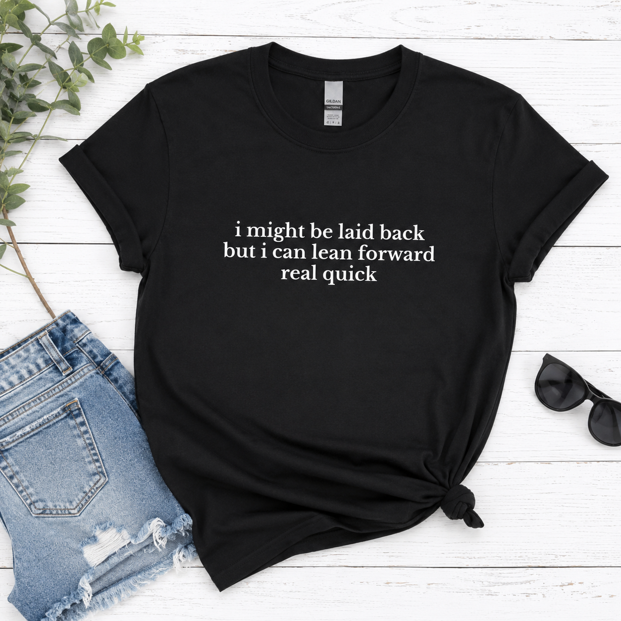 Lean Forward Real Quick Tees/Crewnecks/Hoodies