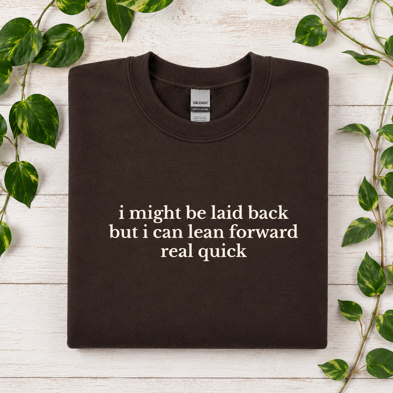 Lean Forward Real Quick Tees/Crewnecks/Hoodies