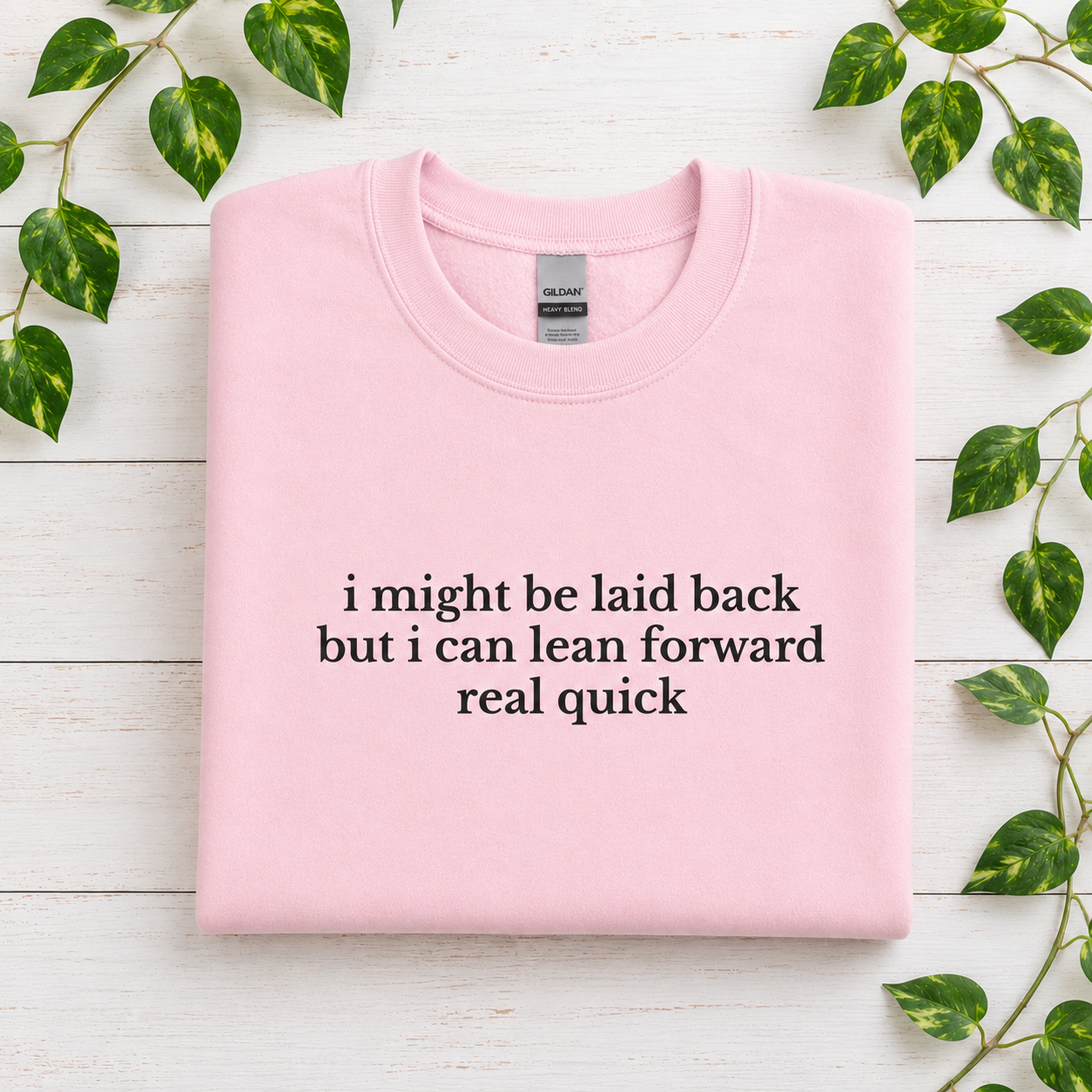 Lean Forward Real Quick Tees/Crewnecks/Hoodies