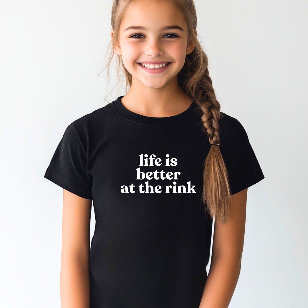 Life Is Better at the Rink Kids Tees/Crewnecks