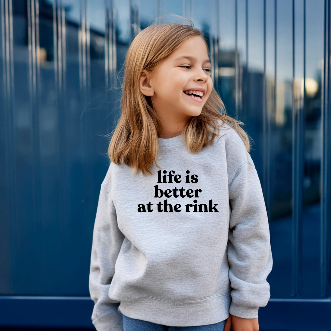Life Is Better at the Rink Kids Tees/Crewnecks