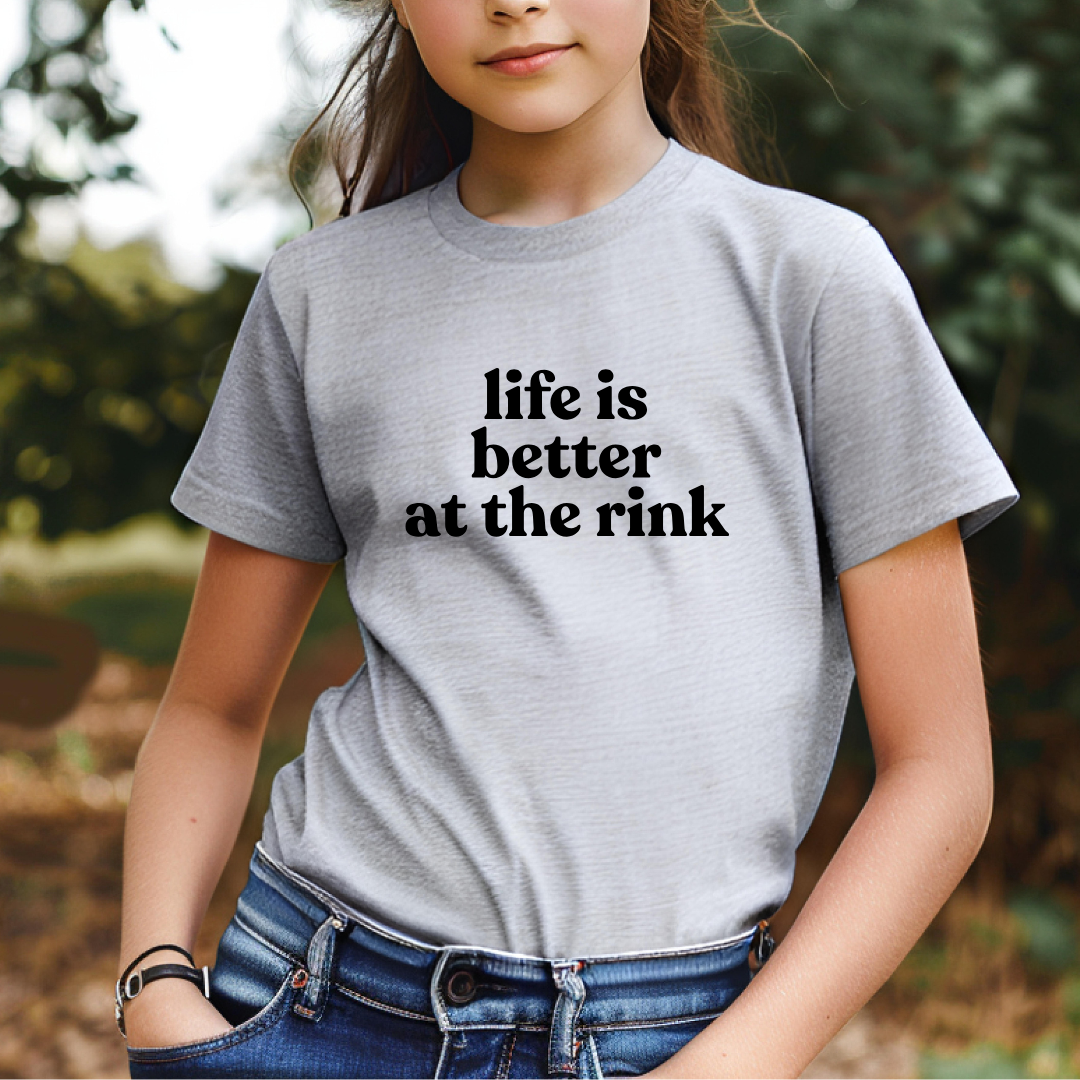 Life Is Better at the Rink Kids Tees/Crewnecks