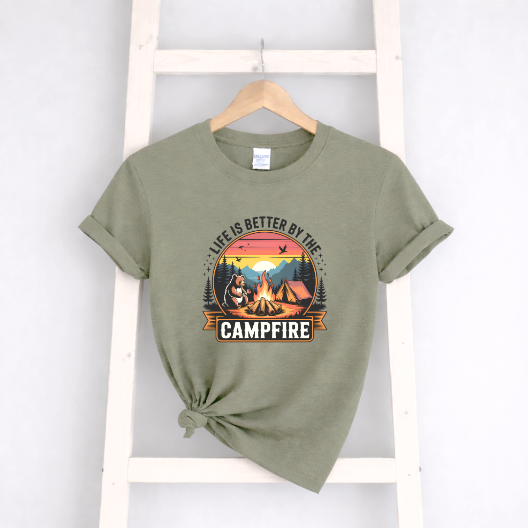 Life Is Better By The Campfire Adult Tees/Crewnecks/Hoodies
