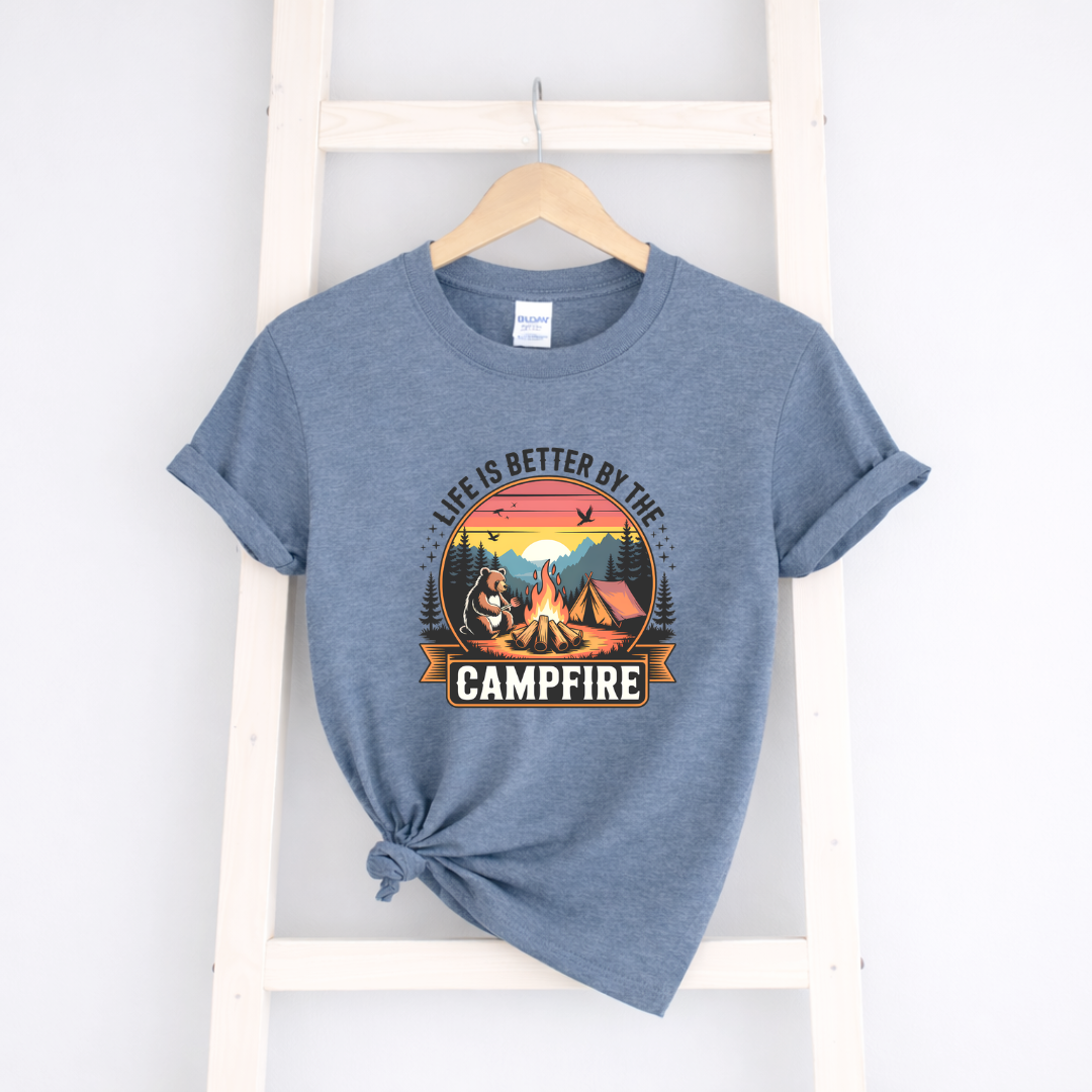 Life Is Better By The Campfire Adult Tees/Crewnecks/Hoodies