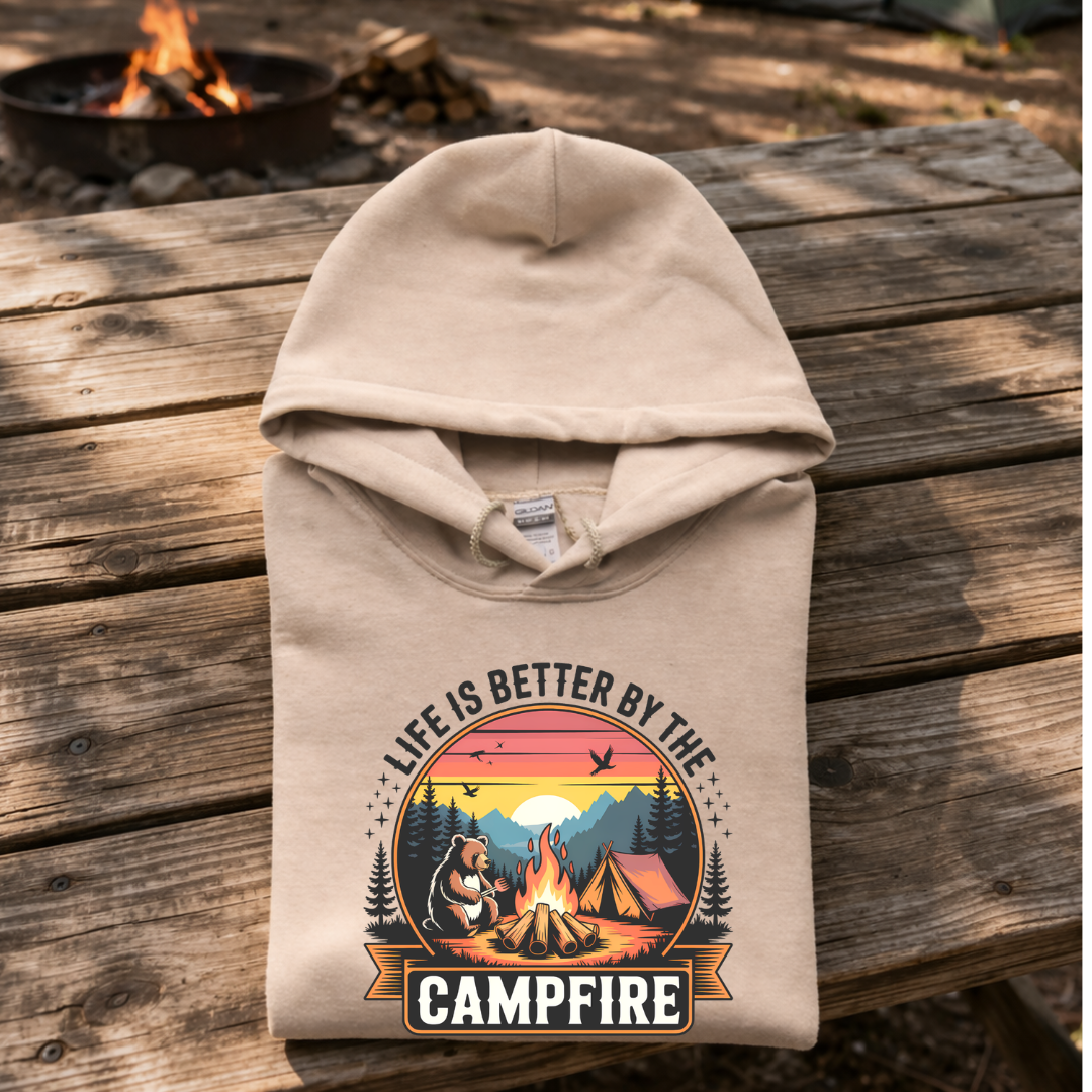 Life Is Better By The Campfire Adult Tees/Crewnecks/Hoodies