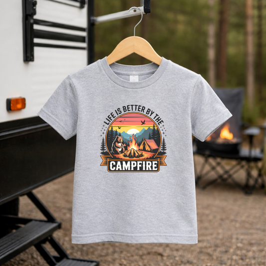 Life is Better By the Campfire Kids Tees/Crewnecks