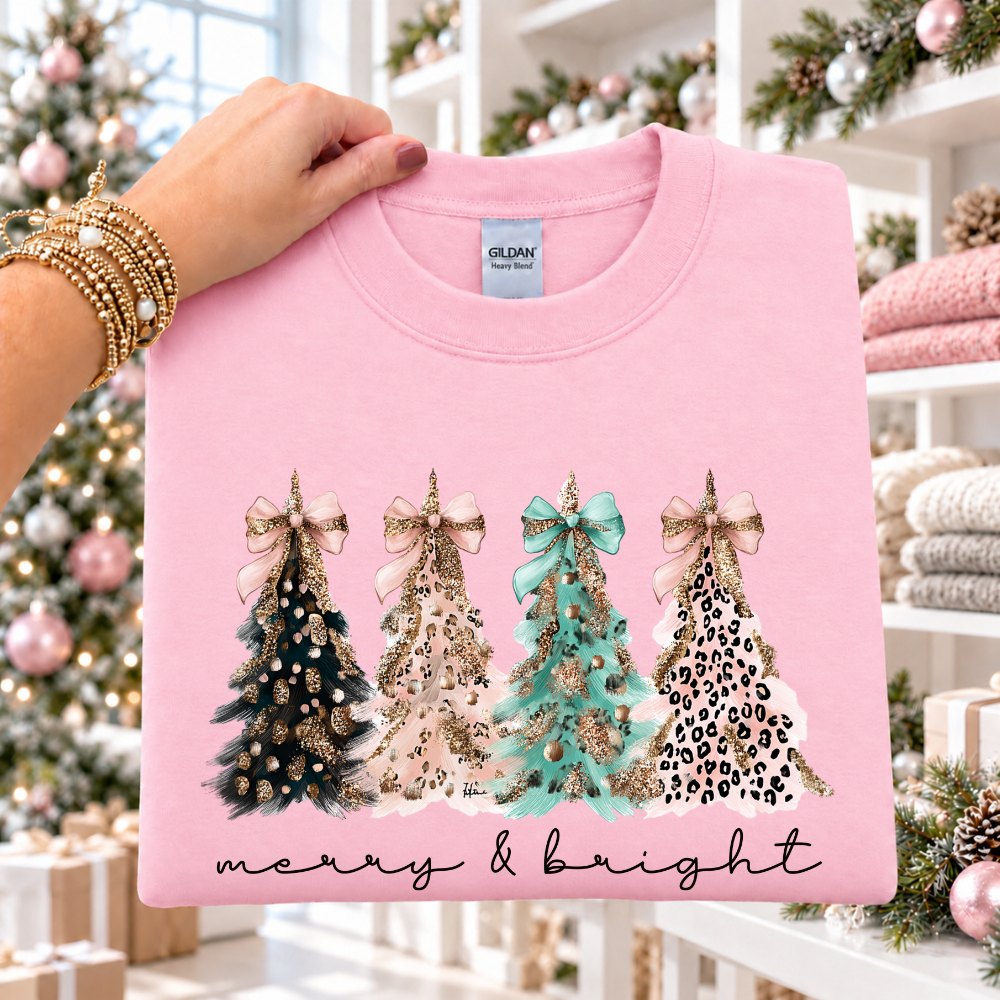 Merry & Bright Paintbrush Trees