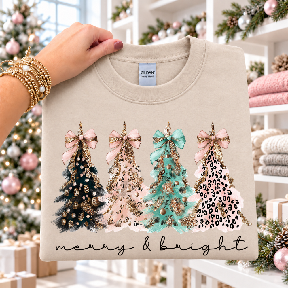 Merry & Bright Paintbrush Trees