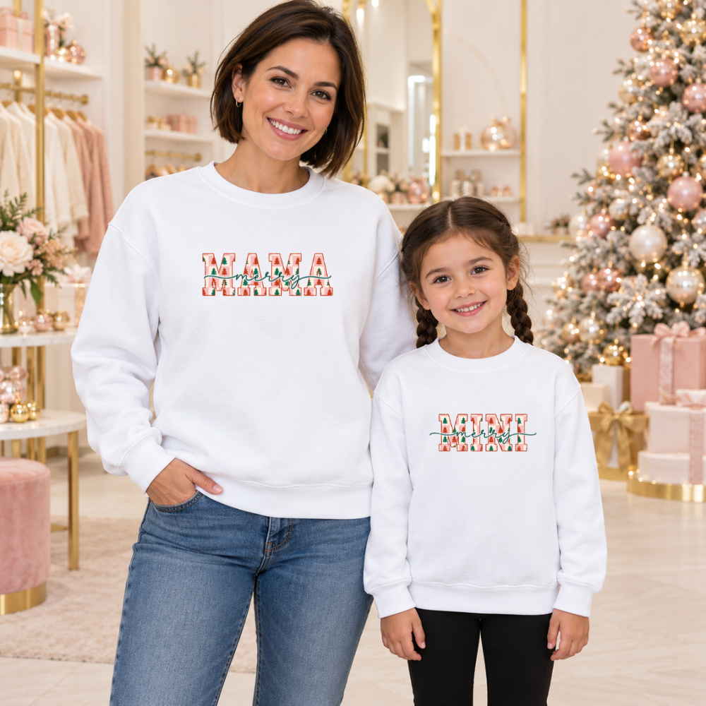 Merry Mama + Mini Christmas Shirts