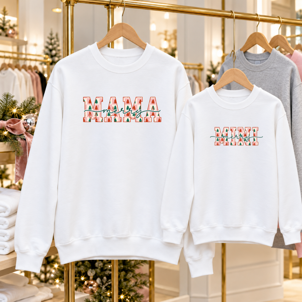 Merry Mama + Mini Christmas Shirts