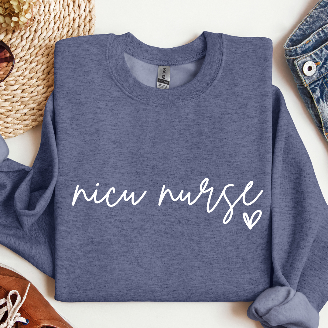 Health Care Script Crewneck Sweatshirts