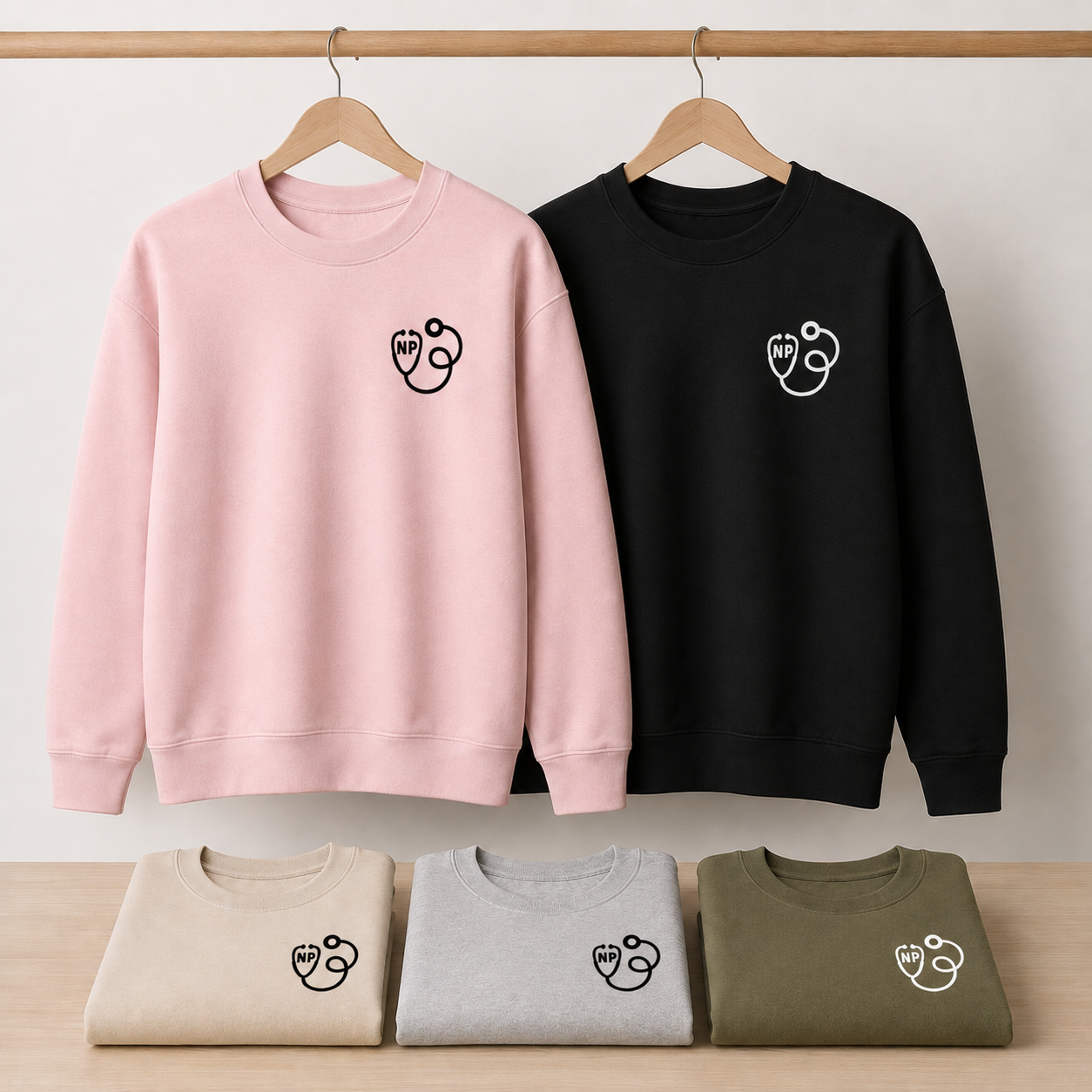 Nurse Practitioner Stethoscope Tees/Crewnecks/Hoodies