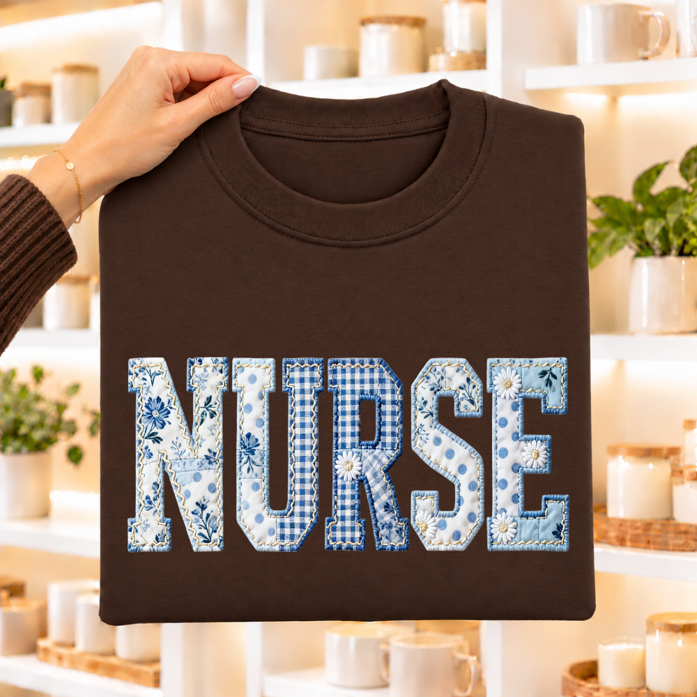 Nurse Blue Patchwork