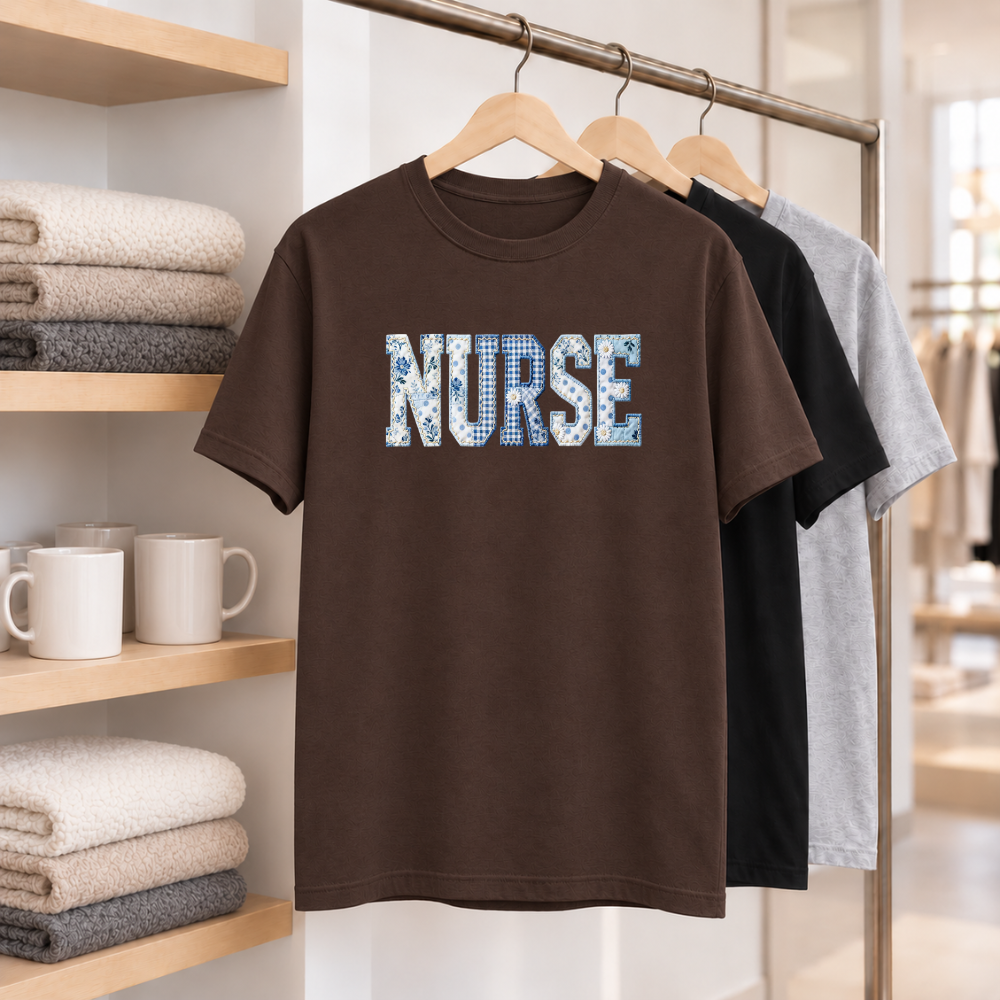 Nurse Blue Patchwork