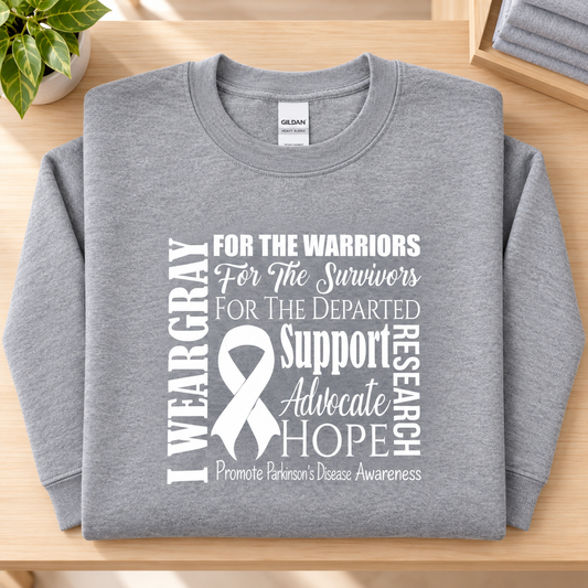I Wear Gray for Parkinson's Awareness