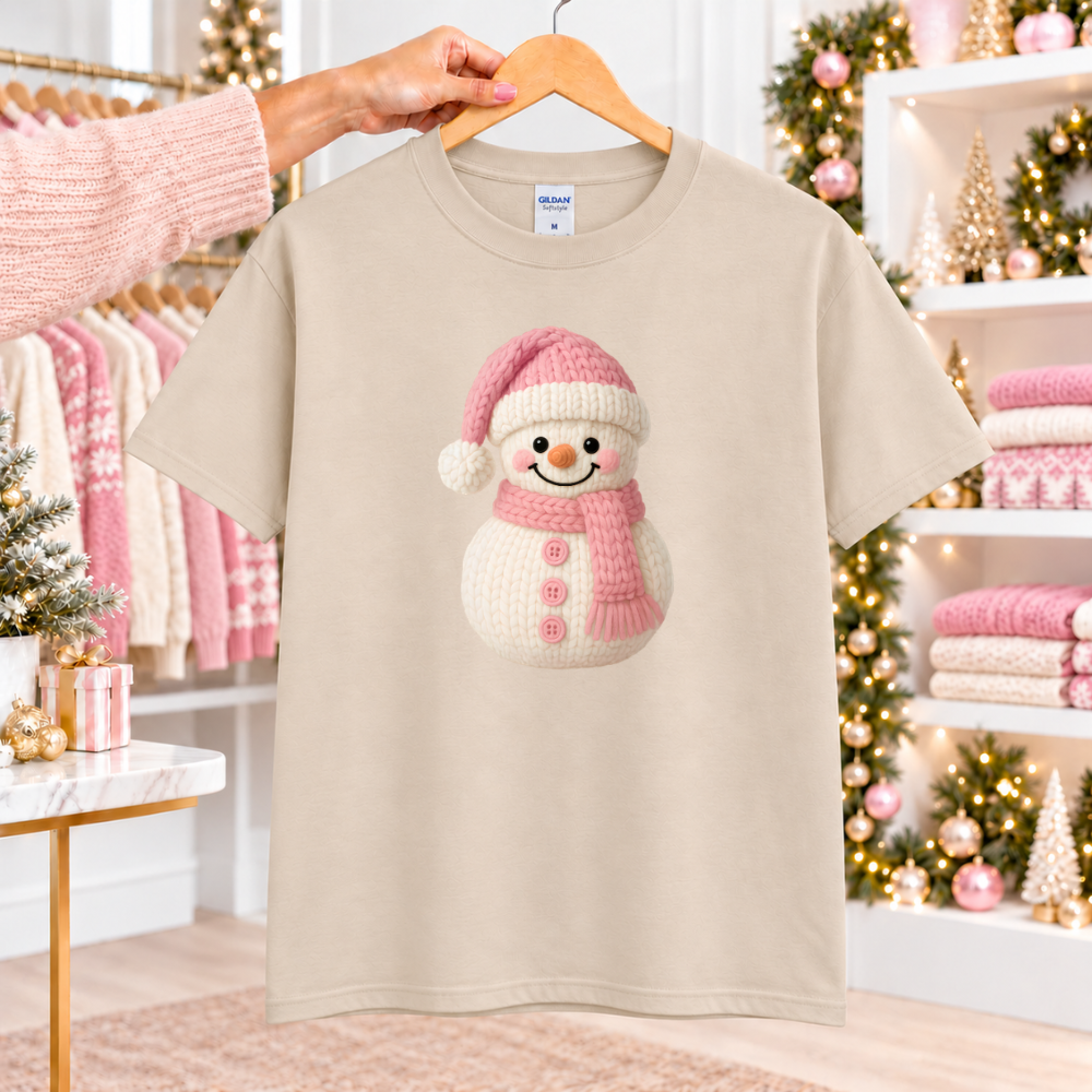 Faux Yarn Snowman
