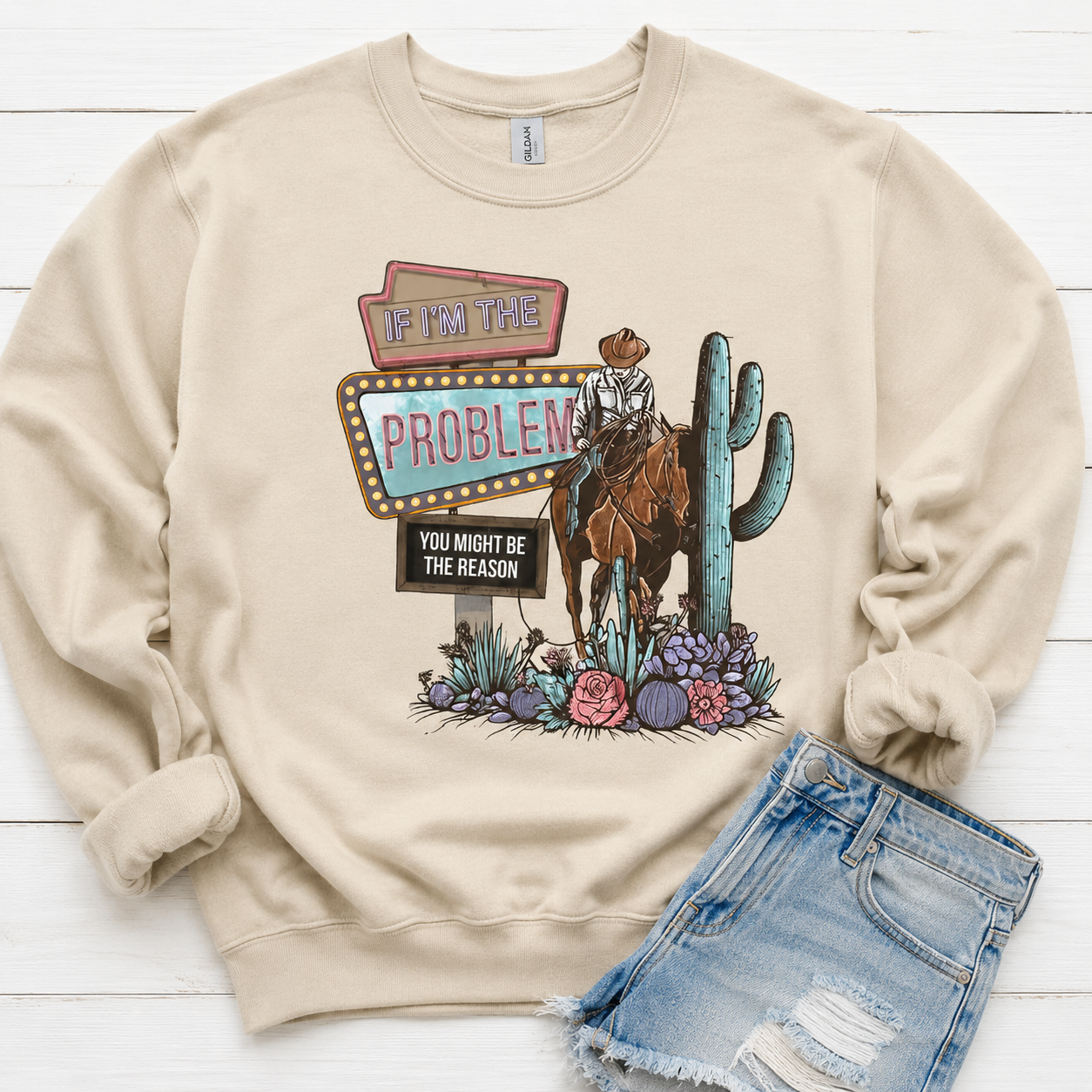 Morgan Wallen If I'm The Problem Tees/Crewnecks