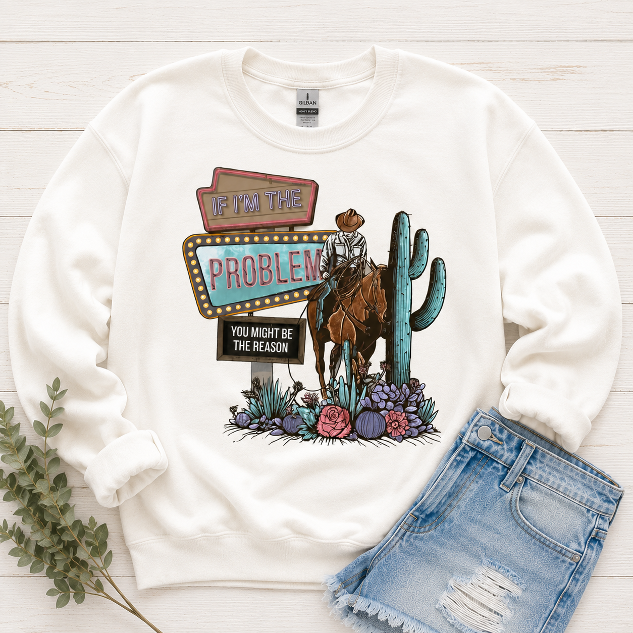 Morgan Wallen If I'm The Problem Tees/Crewnecks