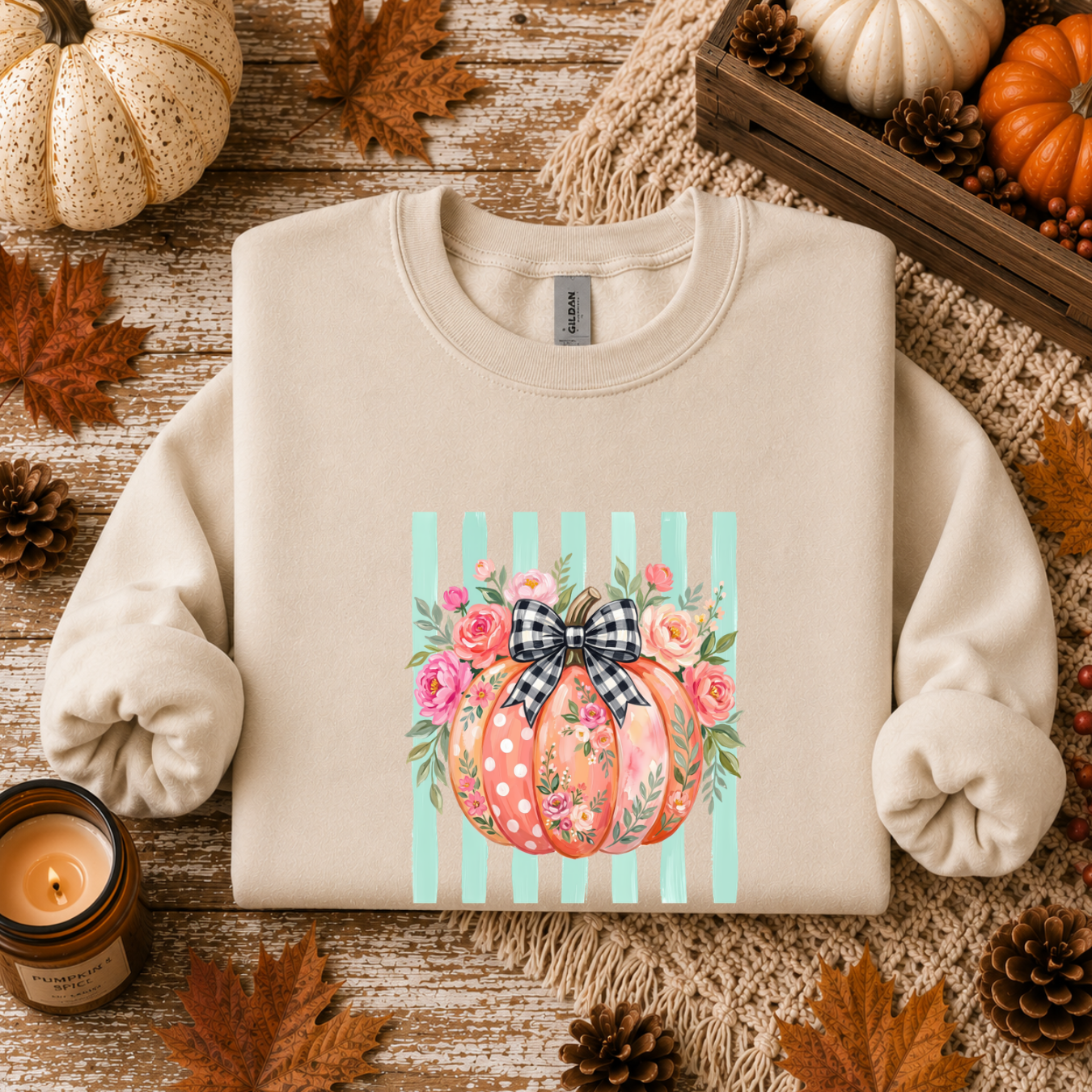 Pumpkin Stripes Tees/Crewnecks/Hoodies