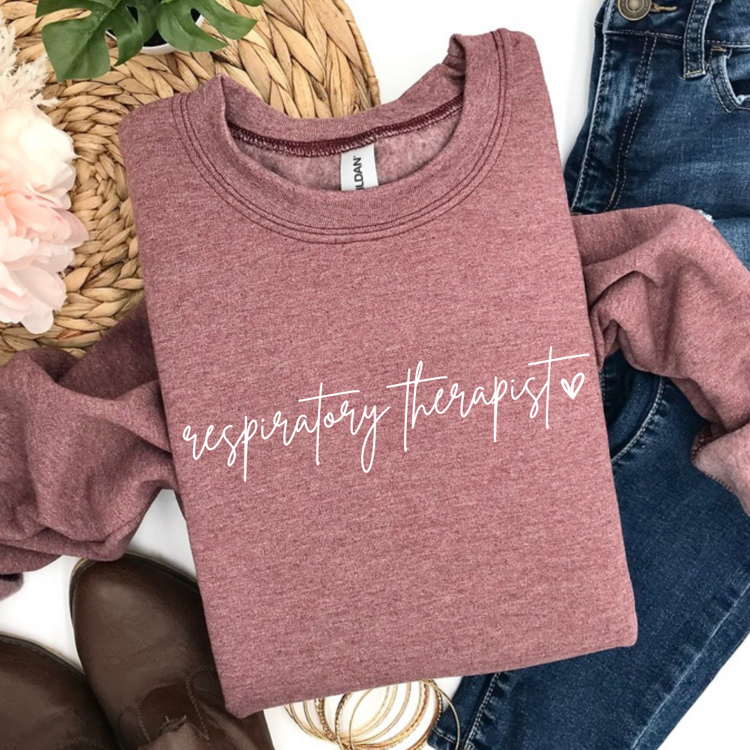 Health Care Script Crewneck Sweatshirts