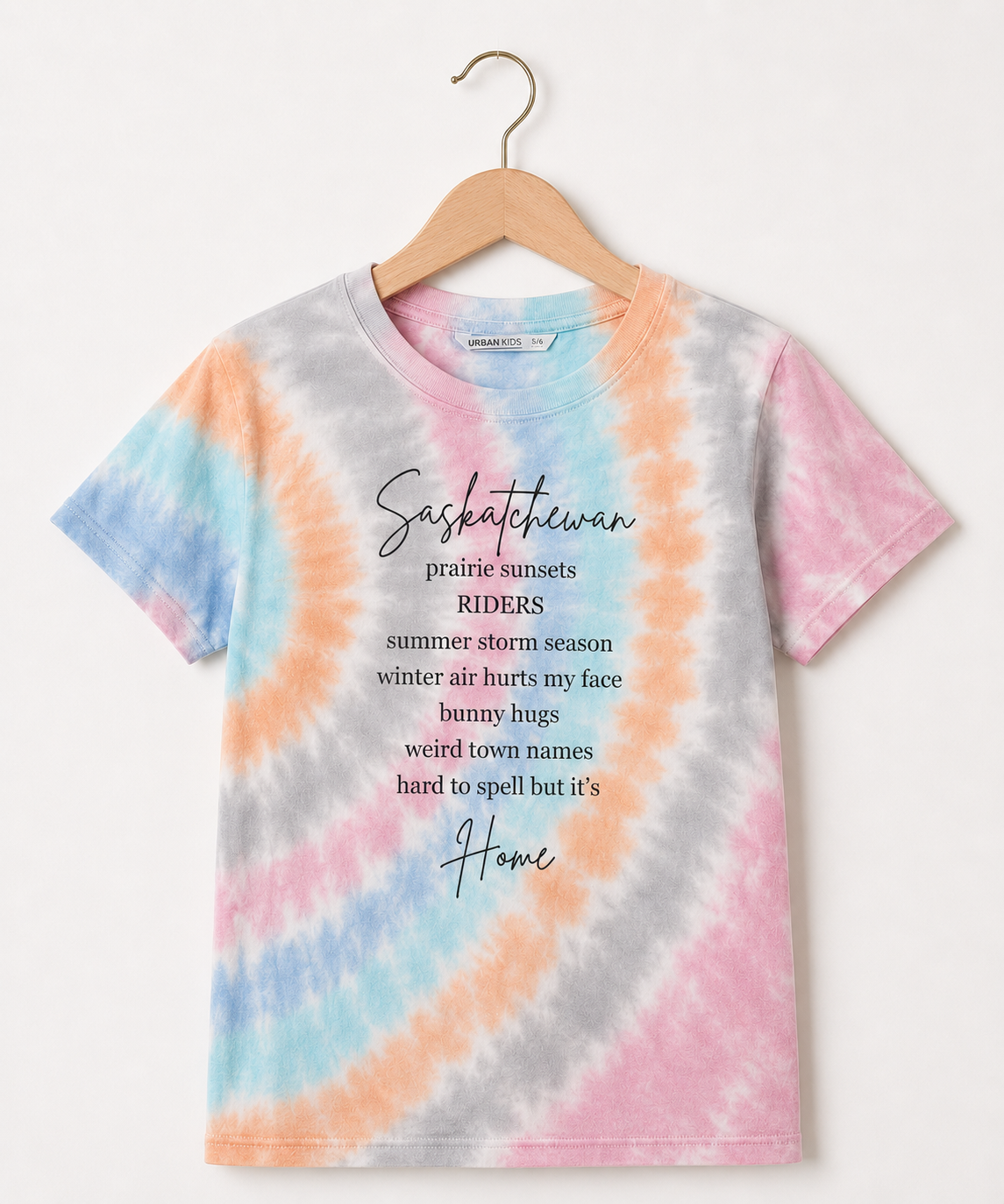 Saskatchewan Is Home Tie Dyed Kids Tees