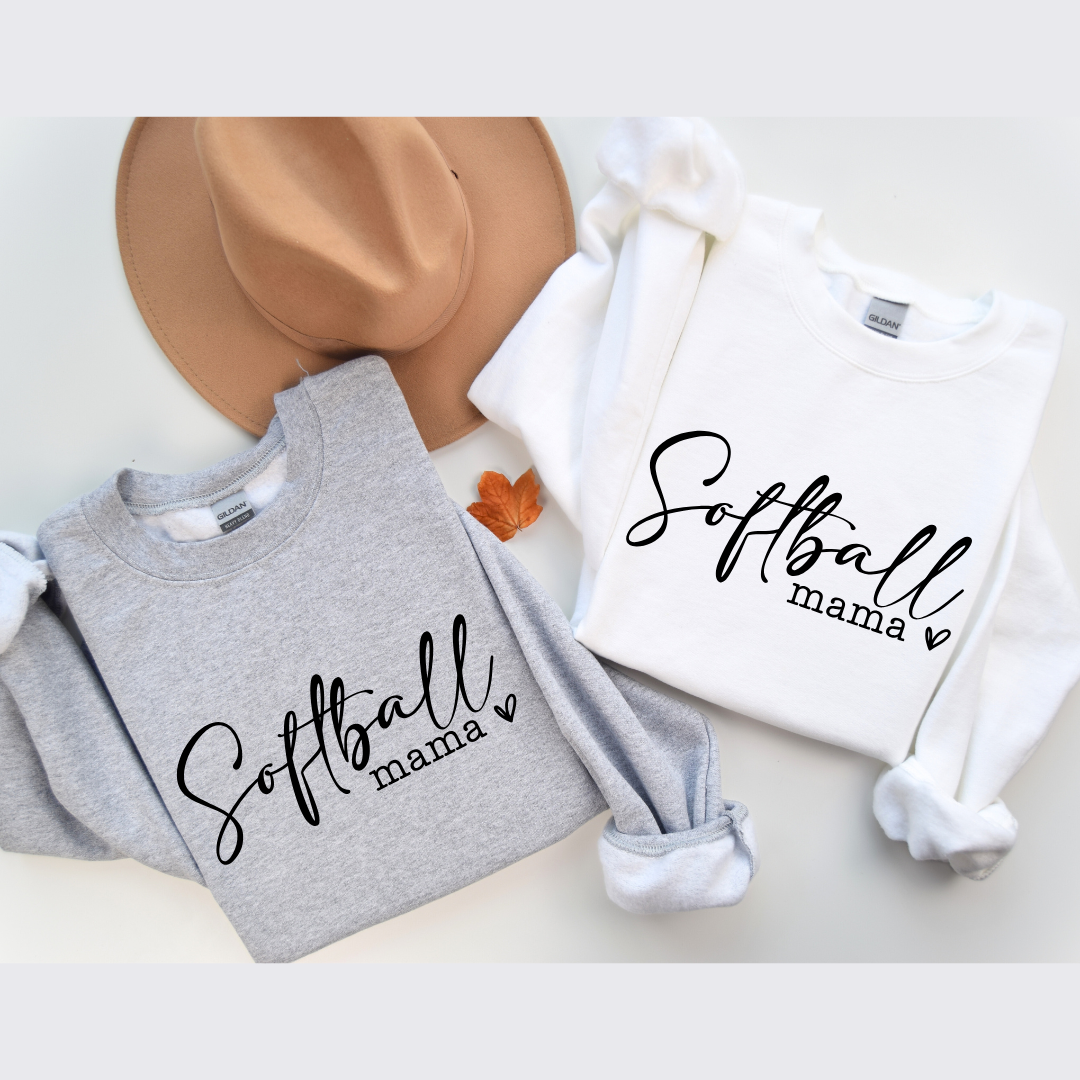 Softball Mama Tees/Crewnecks/Hoodies
