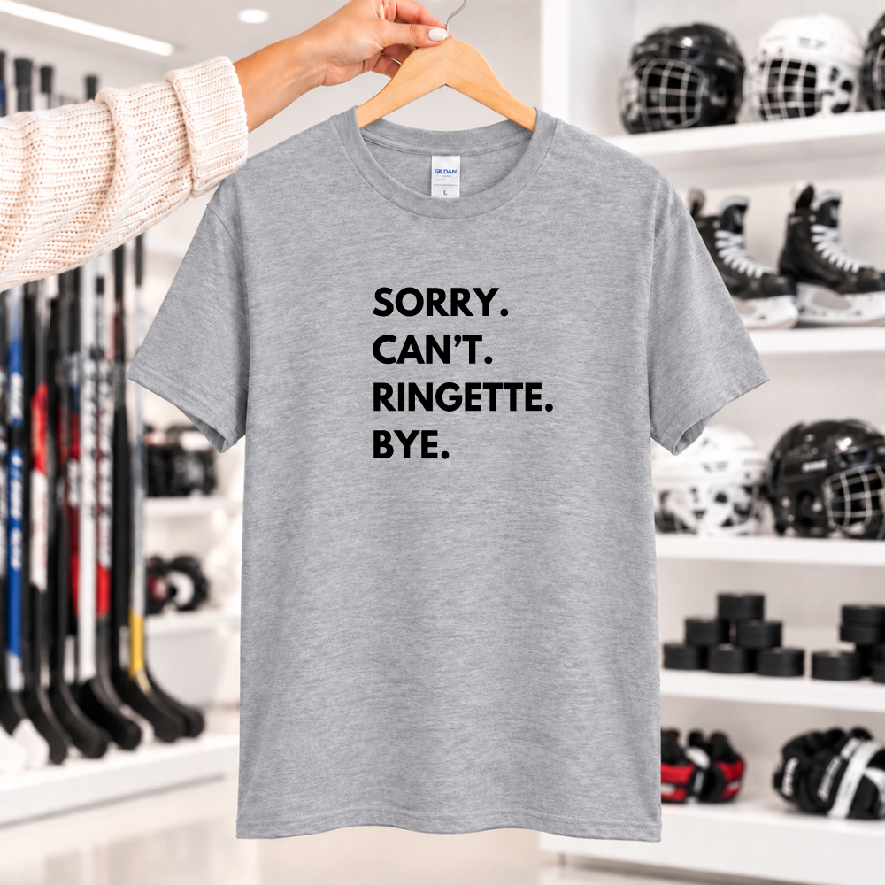 Sorry Can't Ringette Bye